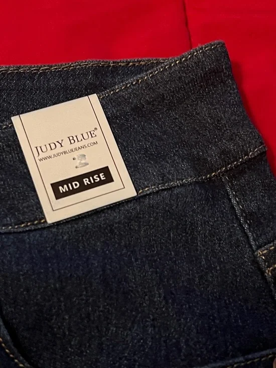 Judy Blue Dark Indigo Straight Leg Jeans - Picture 3 of 5
